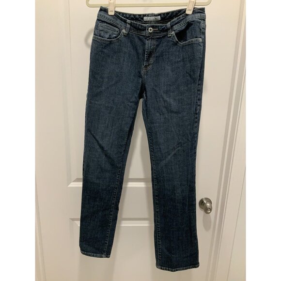 Chicos Jeans Size 1.5 (10) Platinum Quartz Straight Women’s Blue Stretch - Picture 1 of 7
